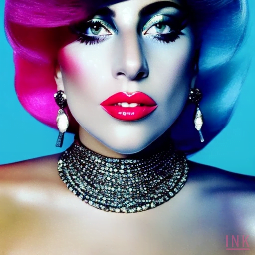 Ai generated portrait of Lady Gaga