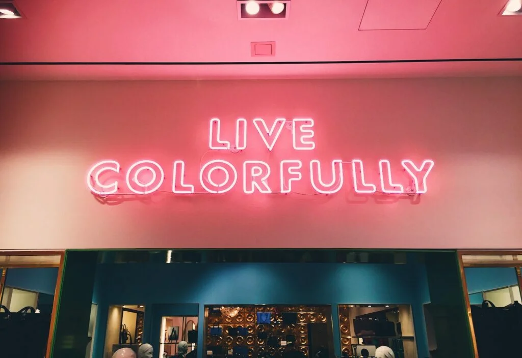 live colorfully neon signage