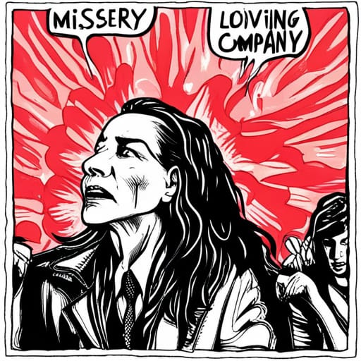 misery loves company graphic