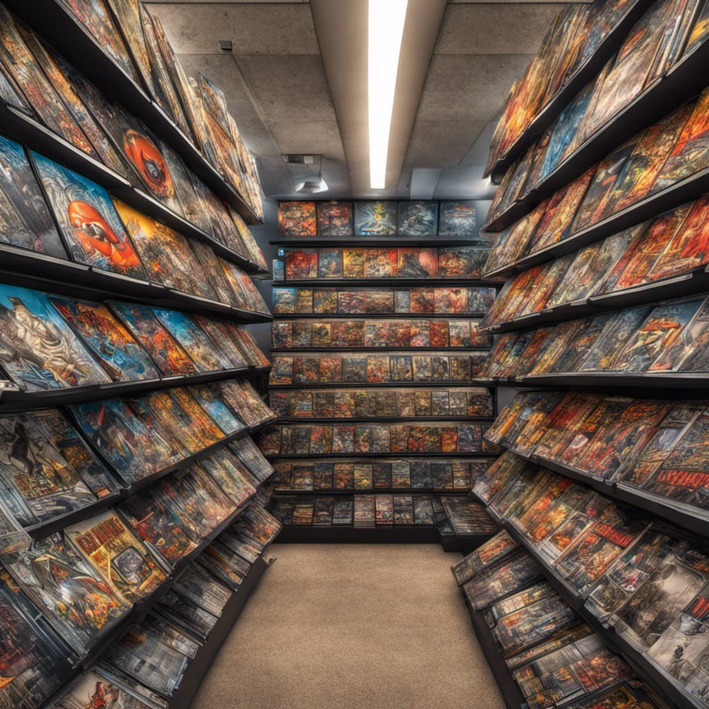 comic book display, high quality image